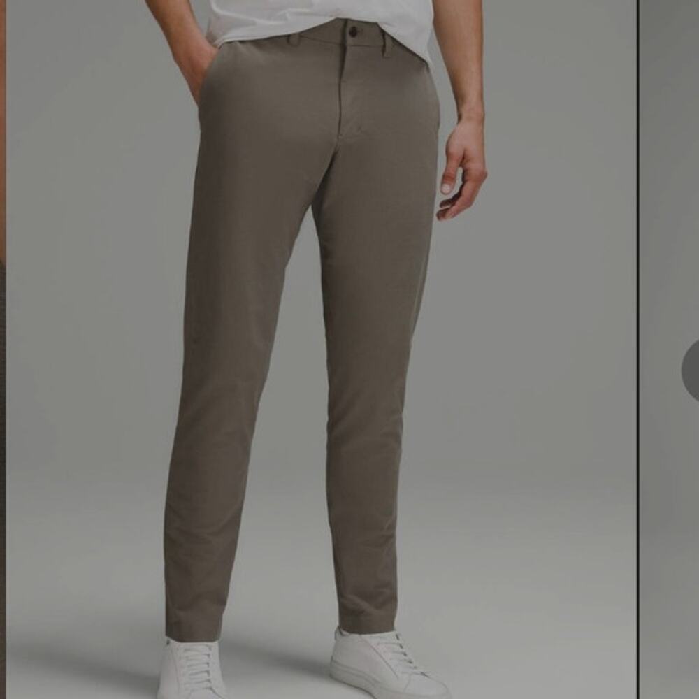 Lululemon ABC Slim-Fit Trouser 38x30"L *Stretch Cotton Versa Twill Gray